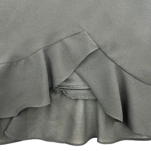 MSK Black Ruffle Midi Skirt - Picture 5 of 8